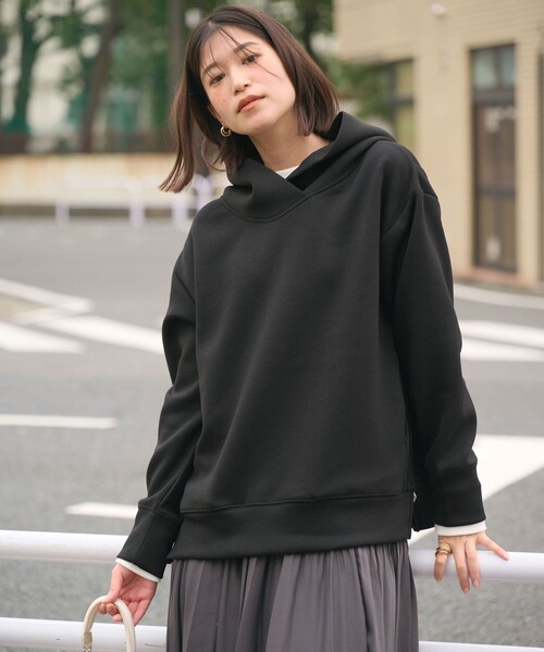 ダンボールフーディーパーカー　ブラック green label relaxing（グリーンレーベルリラクシング） パーカー