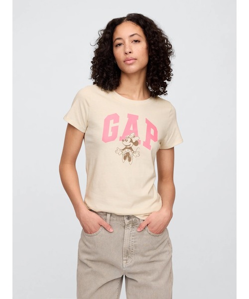 GAP tシャツ Gap × ディズニー ミニーマウス GAPロゴTシャツ