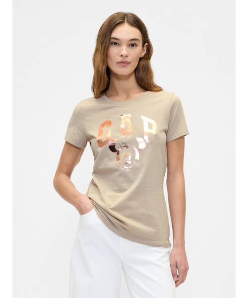 GAP（ギャップ） tシャツ × ディズニー ミニーマウス GAPロゴTシャツ