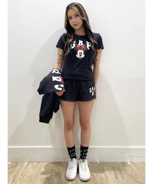 GAP（ギャップ） tシャツ × ディズニー ミニーマウス GAPロゴTシャツ