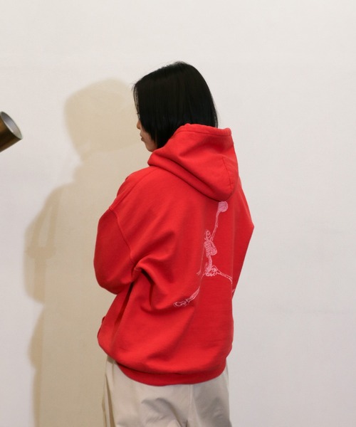 boohoo MAN オーバーサイズ 長袖 プルオーバー スカル パーカー ワンフォークロージング 1111clothing オーバーサイズ パーカー