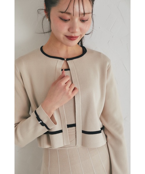 tocco closet（トッコ クローゼット） カーディガン プチリボン