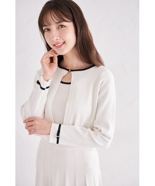 toccoカーディガン3点セット（未使用） tocco closet（トッコ クローゼット） カーディガン プチリボン