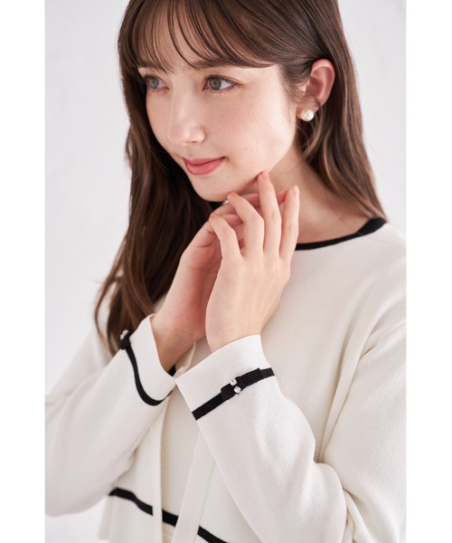 tocco closet（トッコ クローゼット） カーディガン プチリボン
