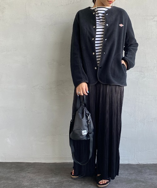 【ダントン】ノーカラーウールモッサショートコート38 ベージュ DANTON/ダントン WOOL MOSSER SHORT COAT/ウールモッサショートコート