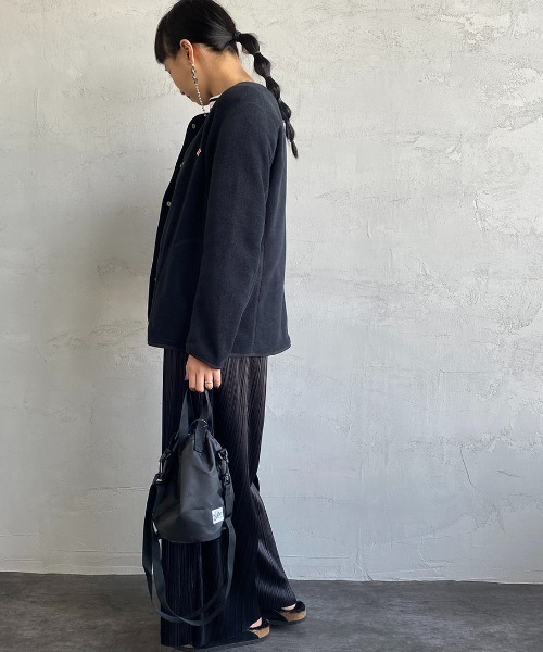 DANTON ノーカラージャケット ブラック 38 Danton（ダントン） ノーカラージャケット 38 ブラック レディース