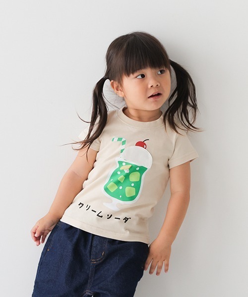 くりーむページ CHEEK ROOM tシャツ ROOM/チークルーム クリームソーダTシャツ