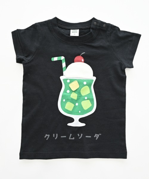 くりーむページ CHEEK ROOM tシャツ ROOM/チークルーム クリームソーダTシャツ