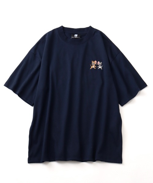tシャツ 「Tom ＆ Jerry/トム ジェリー」サガラ刺繍ハーフスリーブT