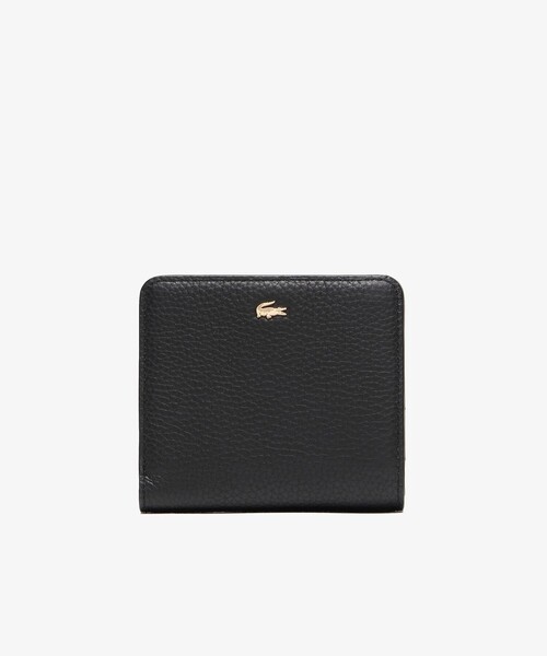 LACOSTE ブラック 二つ折り財布 ラコステ LACOSTE 【LACOSTE / ラコステ】2つ折り 財布 ミニ