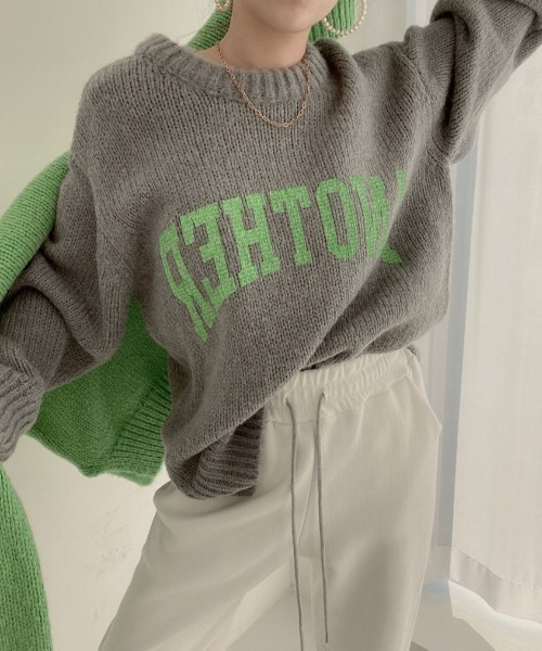 「.KOM」 長袖ニット FREE ベージュ レディース_画像2