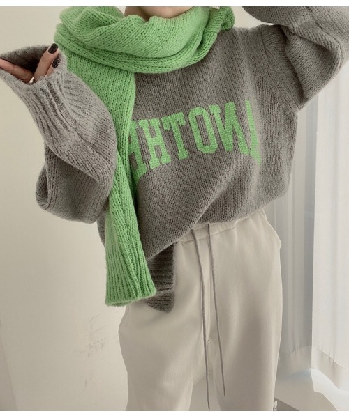 「.KOM」 長袖ニット FREE ベージュ レディース_画像3