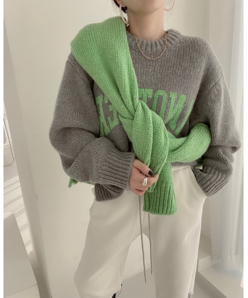 「.KOM」 長袖ニット FREE ベージュ レディース_画像8