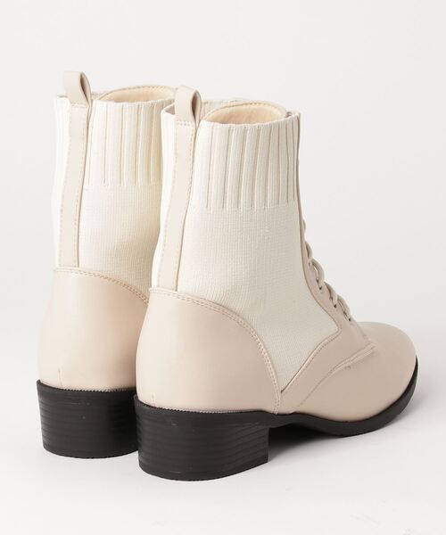 「LibertyDoll」 ショートブーツ LL アイボリー レディース_画像2