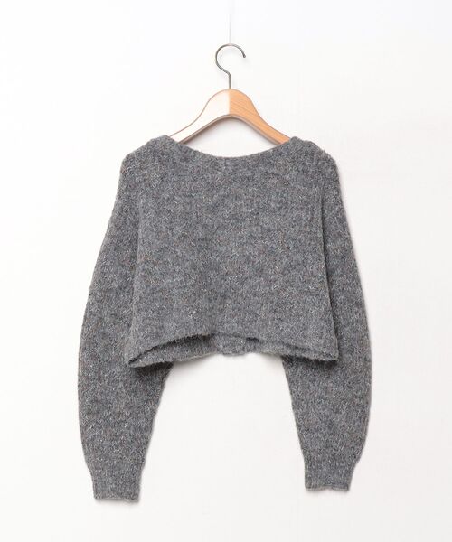 「Kastane」 ニットカーディガン FREE チャコールグレー レディース_画像2