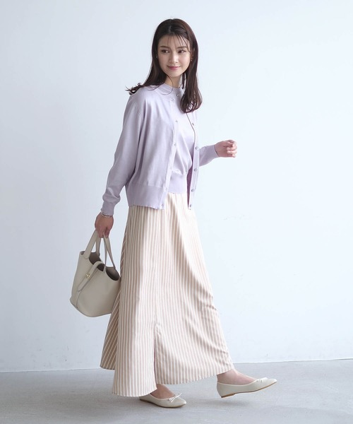 「aquagarage」 ニットアンサンブル M アイボリー レディース_画像6