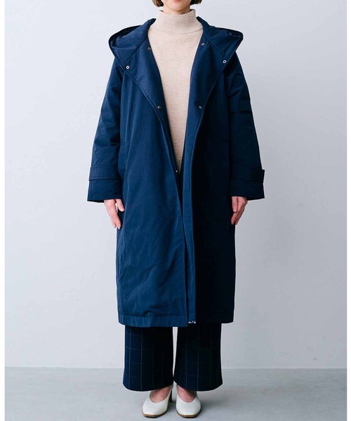 IEDIT（イディット） ダウンコート X-LARGE ネイビー レディース