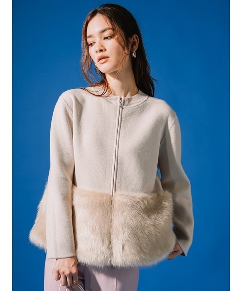 CELFORD（セルフォード） ジップアップブルゾン 38 ベージュ