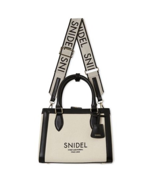 SNIDEL ロゴバッグ　ショルダーバッグ SNIDEL ショルダーバッグ バッグ キャンバスロゴバッグ