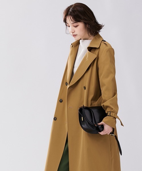 「Le temps riche」 トレンチコート S キャメル レディース_画像2