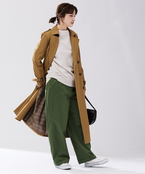 「Le temps riche」 トレンチコート S キャメル レディース_画像3