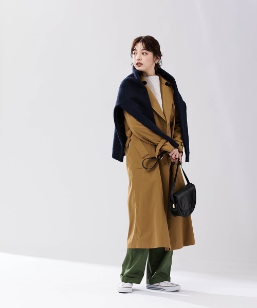 「Le temps riche」 トレンチコート S キャメル レディース_画像5