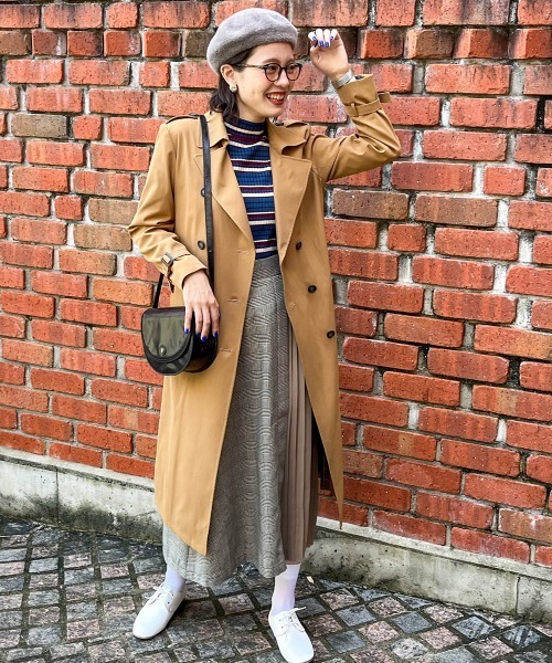 「Le temps riche」 トレンチコート S キャメル レディース_画像9