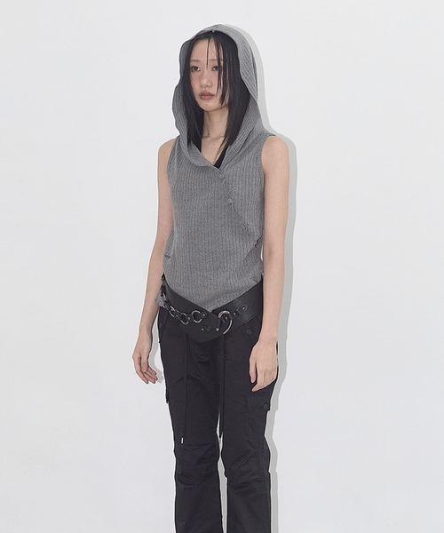 FANCY CLUB（ファンシークラブ） tシャツ BIRD COWL SLEEVELESS フード