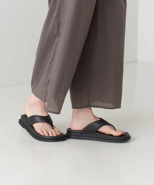 MOHI フラットサンダル　38 MOHI 「MOHI」 フラットサンダル 38 ブラック レディース