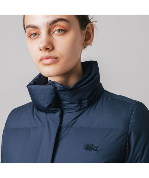 LACOSTE（ラコステ） ダウンコート 36 ベージュ レディース : ZOZOTOWN