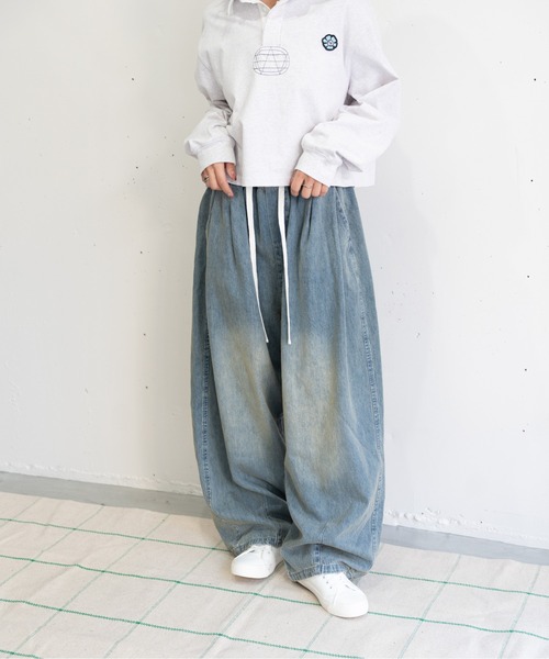 bashful base Oriental ワイドパンツ ジーンズ 「新色＆新サイズ追加