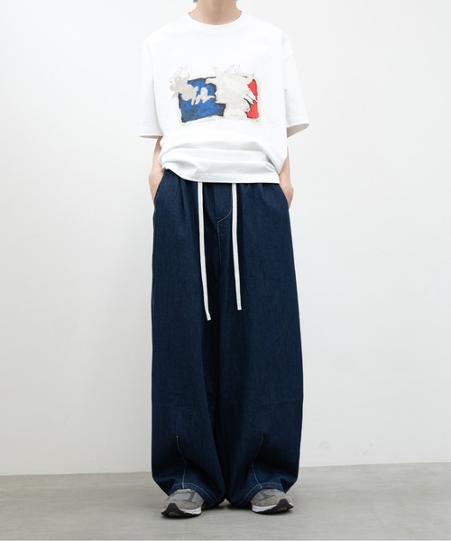 EZKATON正規品★25SS★TEXTURE バルーンワイドデニムパンツ バルーン変形スーパーワイドデニムパンツ / ジーンズ メンズ