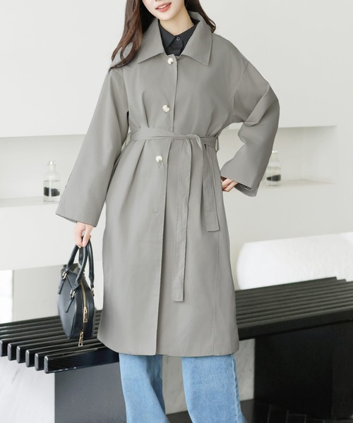 「Amulet」 ステンカラーコート L アイボリー レディース_画像6