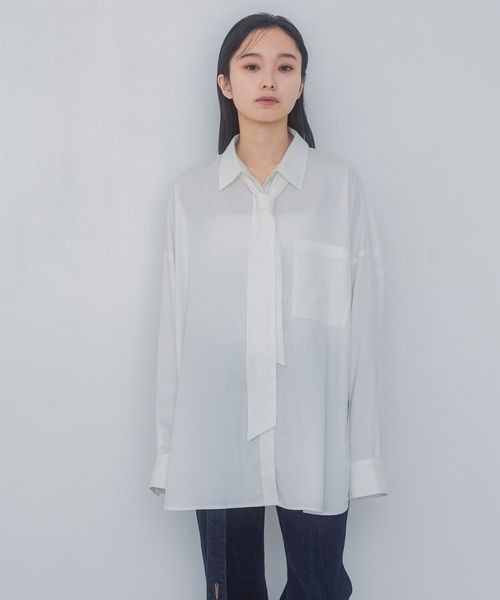 「JEANASIS」 長袖シャツ FREE ホワイト レディース