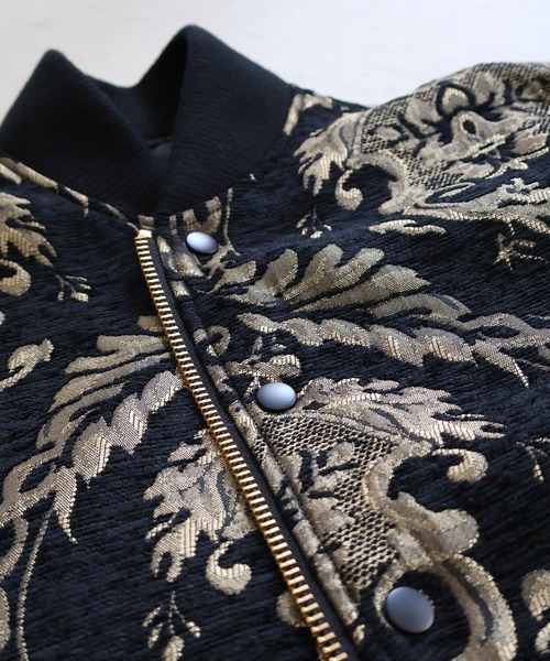 ノイズメーカー NOISEMAKER　花柄 ジャガード オーバーサイズ ブルゾン セール】花柄ジャガードオーバーサイズブルゾン（ブルゾン）｜NOISE