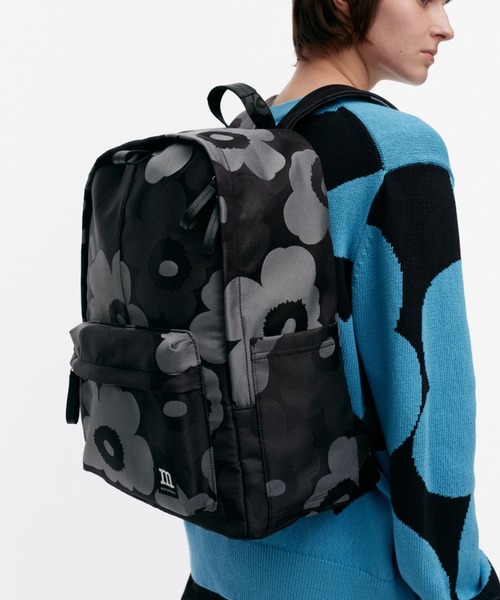 Syo【極美品】marimekko ブラックリュック Zip Top Backpack Solid バックパック | バックパック | バッグ