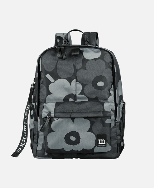 marimekko UNIKKO リュック グレー/ブラック marimekko デイバック リュック Unikko / Zip Top Backpack