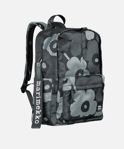 marimekko UNIKKO リュック グレー/ブラック marimekko デイバック リュック Unikko / Zip Top Backpack