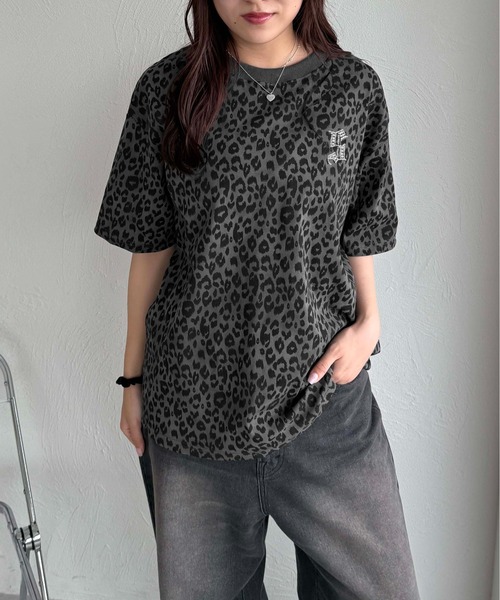 tシャツ ラインストーンレオパードTEE レディース メンズ : ZOZOTOWN