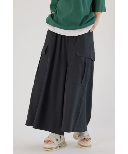 RODEO CROWNS ダークグレー ワイドパンツ RODEO CROWNS WIDE BOWL カーゴパンツ ワイドカーゴスカーチョ