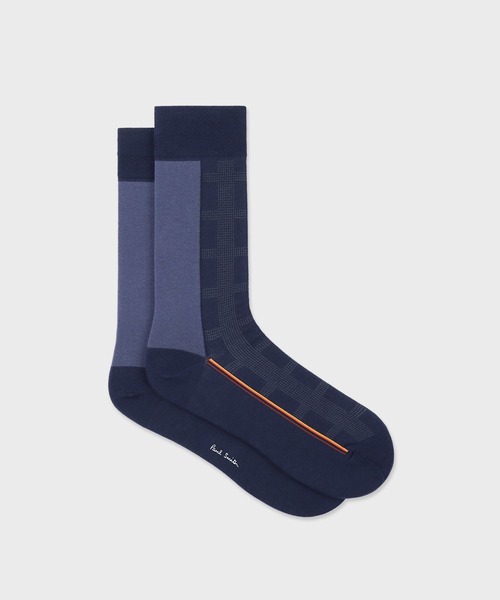 Paul Smith（ポール・スミス） 靴下 チェック＆ソリッド ソックス