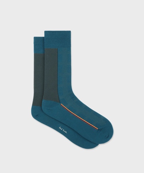 Paul Smith（ポール・スミス） 靴下 チェック＆ソリッド ソックス