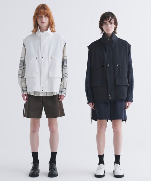 CULLNI 長袖シャツ ホワイト/ネイビー CULLNI】別注 Bi Color Shirt（シャツ/ブラウス）｜CULLNI（クルニ）の