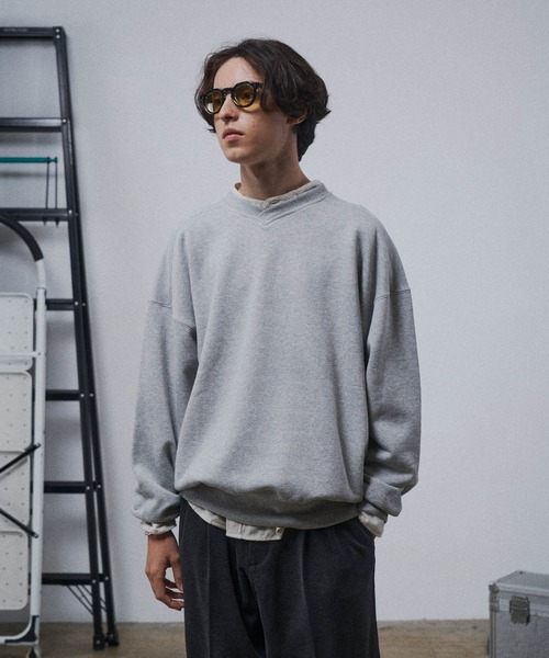THE BOLDMAN トレーナー スウェット Vneck Heavy Sweat / ブイネック