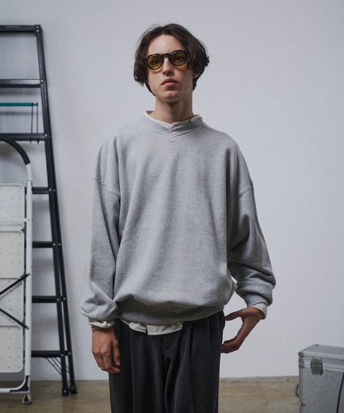 THE BOLDMAN トレーナー スウェット Vneck Heavy Sweat / ブイネック