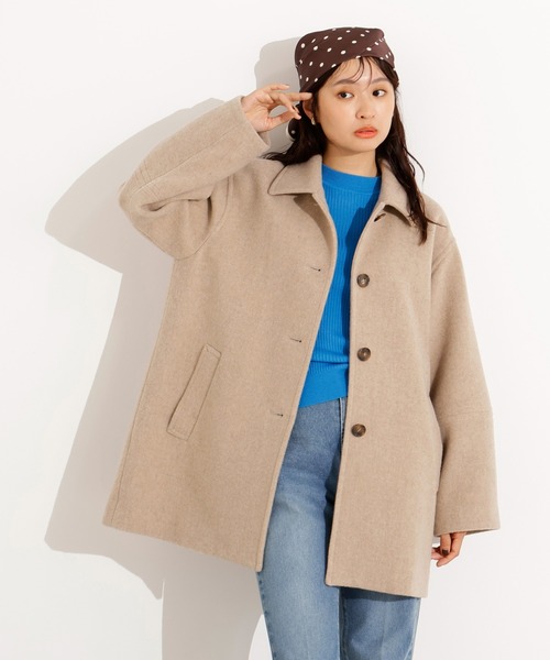NATURAL BEAUTY BASIC ウールステンカラーコート 楽天市場】【SALE／50%OFF】ウールステンカラーコート NATURAL