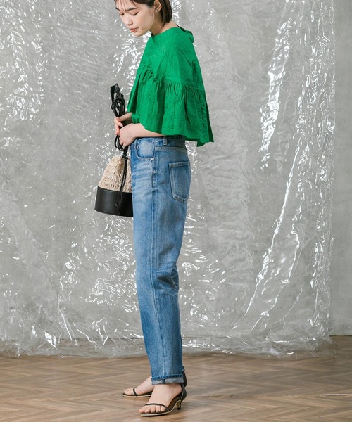 「malla」 半袖ブラウス FREE グリーン レディース_画像5