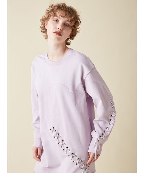 FURFUR（ファーファー） ワンピース ハートレースアップスウェット