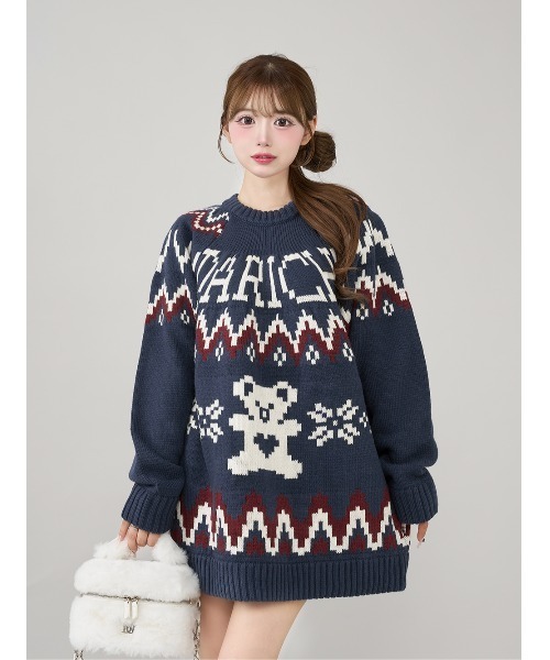 Darich（ダーリッチ） ニット セーター ノルディックベアニットプル