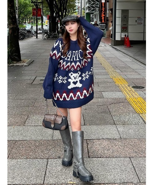 Darich（ダーリッチ） ニット セーター ノルディックベアニットプル